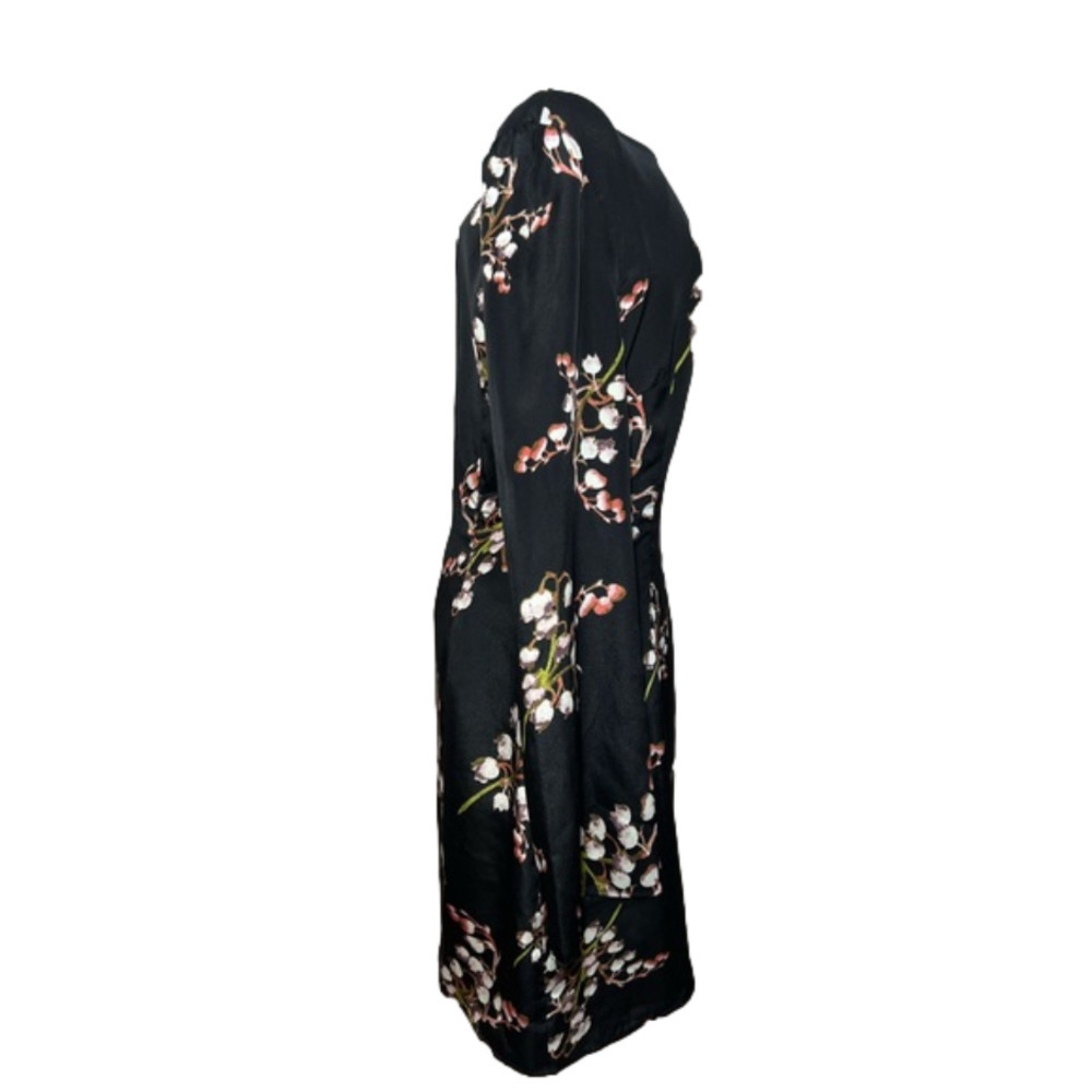 Mm Couture by Miss Me Dress Silky Polysester Cherry Blossom Print Size Small - Picture 4 of 10
